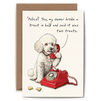 Bewilderbeest - Treat Crime Card  - Everyday Card - Funny