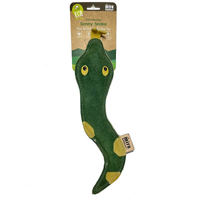 Sonny Snake- Eco Leather Dog Toy: Sonny