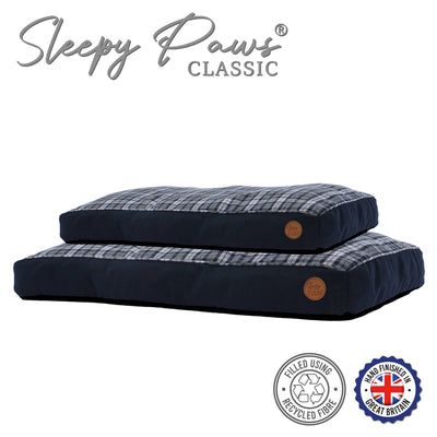 Ancol Pet Products Ltd - Sleepy Paws Tartan Mattress Blue/Grey 75 x 60 cm