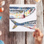 Plenty of Fish Mackerel Embroidery Art Card