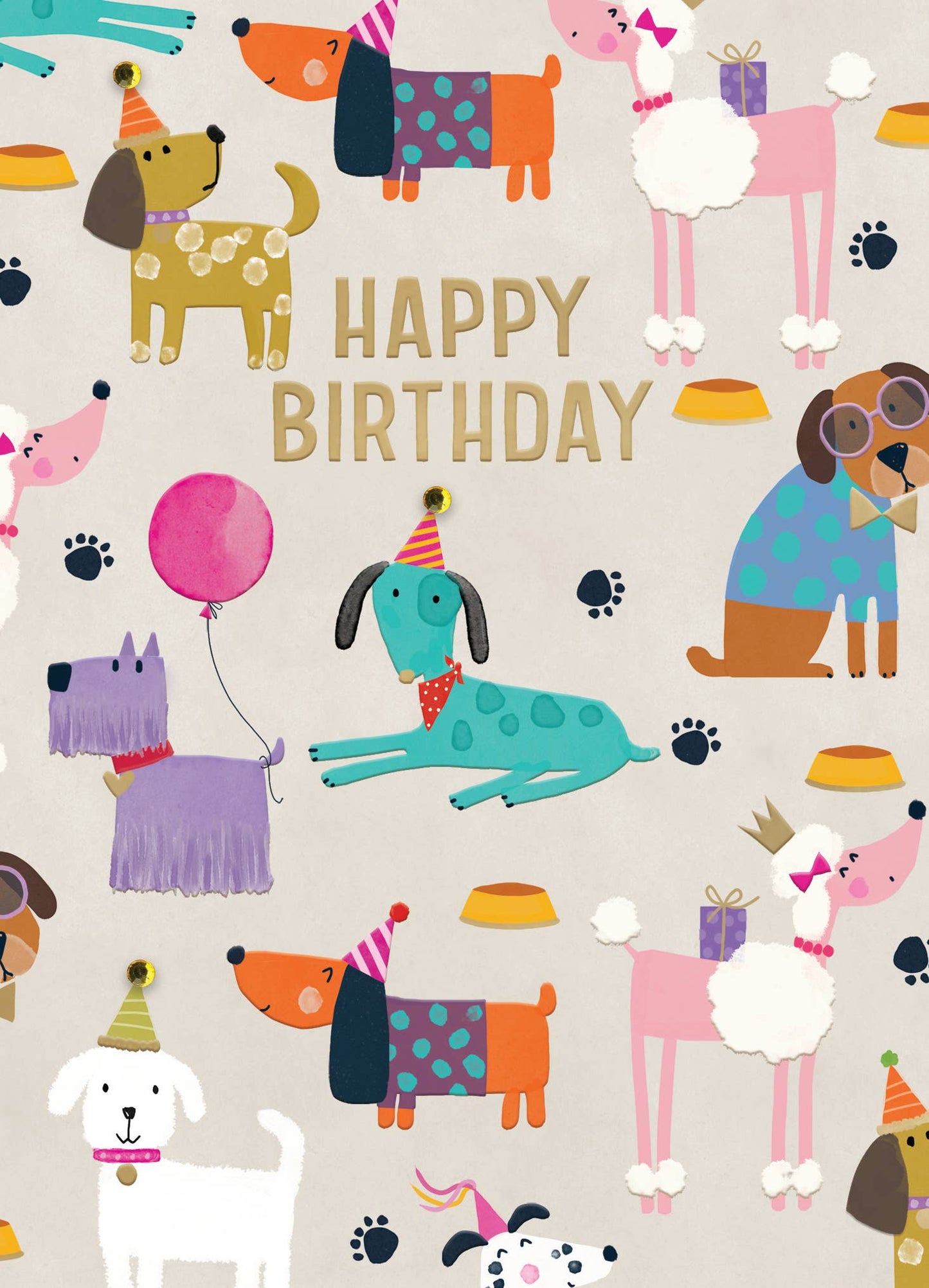 Yours Truly - Party Dogs Card
