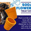 Flower Pot Durable Rubber Treat Dispenser & Enrichment: Green