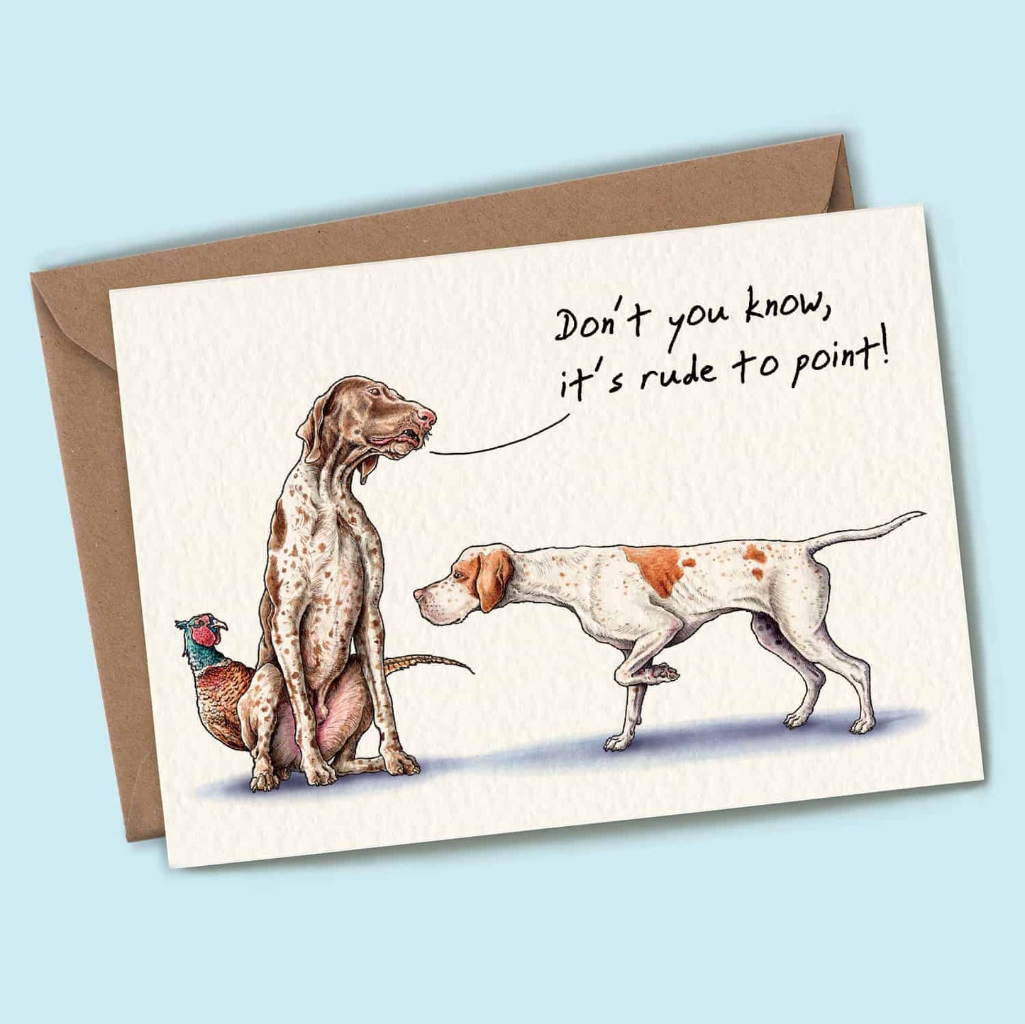 Bewilderbeest - Rude To Point Card - Everyday Card