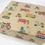Diggers and Tractor Recycled Eco Kraft Wrapping Paper