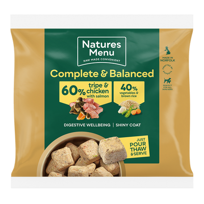 Natures Menu Frozen Nuggets Tripe And Chicken with Salmon