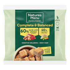 Natures Menu Frozen Nuggets Lamb and chicken, Veg and Rice 1kg