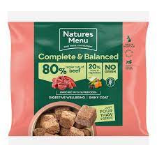 Natures Menu Frozen Nuggets Beef And Vegetable