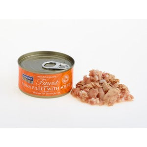 Fish4Cats Finest Tuna Fillet With Squid 70g