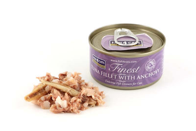 Fish4Cats Finest Tuna Fillet With Anchovy 70g