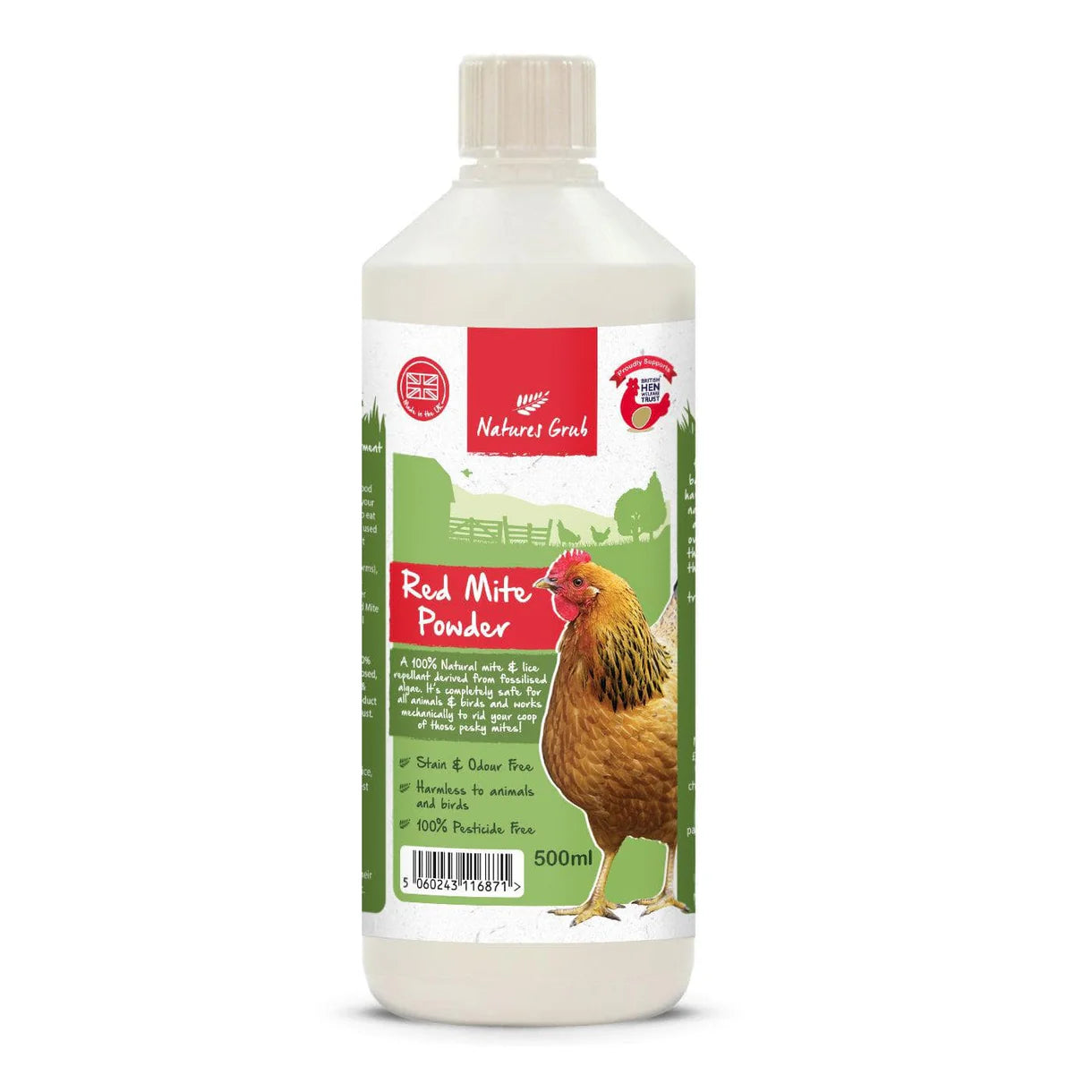 Natures Grub Red Mite Powder (500ml)