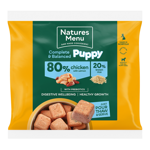 Natures Menu Puppy 80% Chicken with Salmon Nuggets