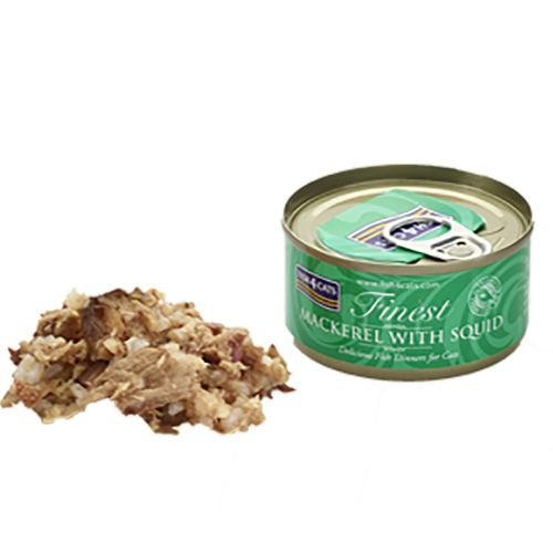Fish4Cats Finest Mackerel With Squid 70g