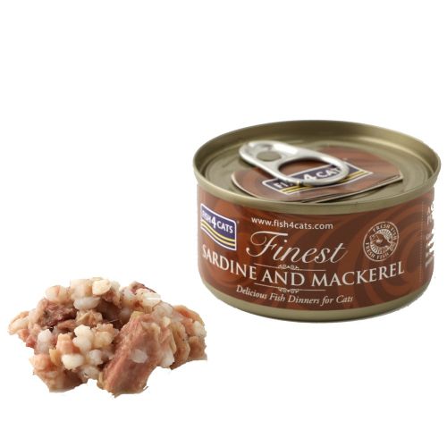 Fish4Cats Finest Sardine With Mackerel 70g
