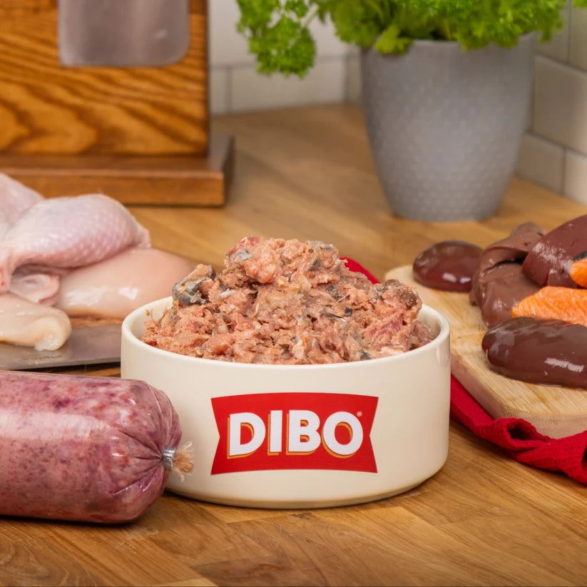 Dibo Meat Mix Chicken & Salmon Chubb 454g
