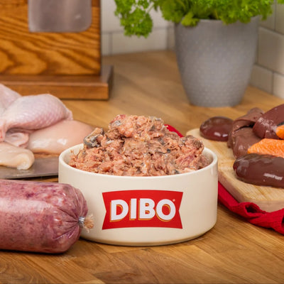 Dibo Meat Mix Chicken & Salmon Chubb 454g