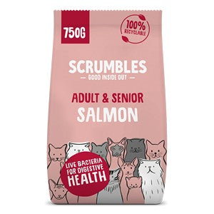Scrumbles Dry Cat Food Adult Chicken and Samon