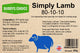 Buddys Choice Simply Lamb 80/10/10 454g