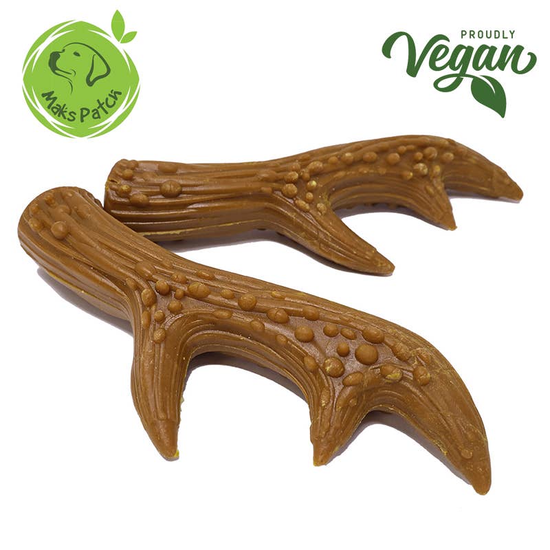 Maks patch Natural Vegan Dog Treats. Peanut Butter Antlers.
