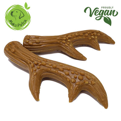 Maks patch Natural Vegan Dog Treats. Peanut Butter Antlers.
