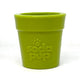 Flower Pot Durable Rubber Treat Dispenser & Enrichment: Green